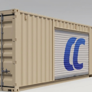40ft New Storage Container w/ Two 10ft Roll-up Doors on Left Side for sale