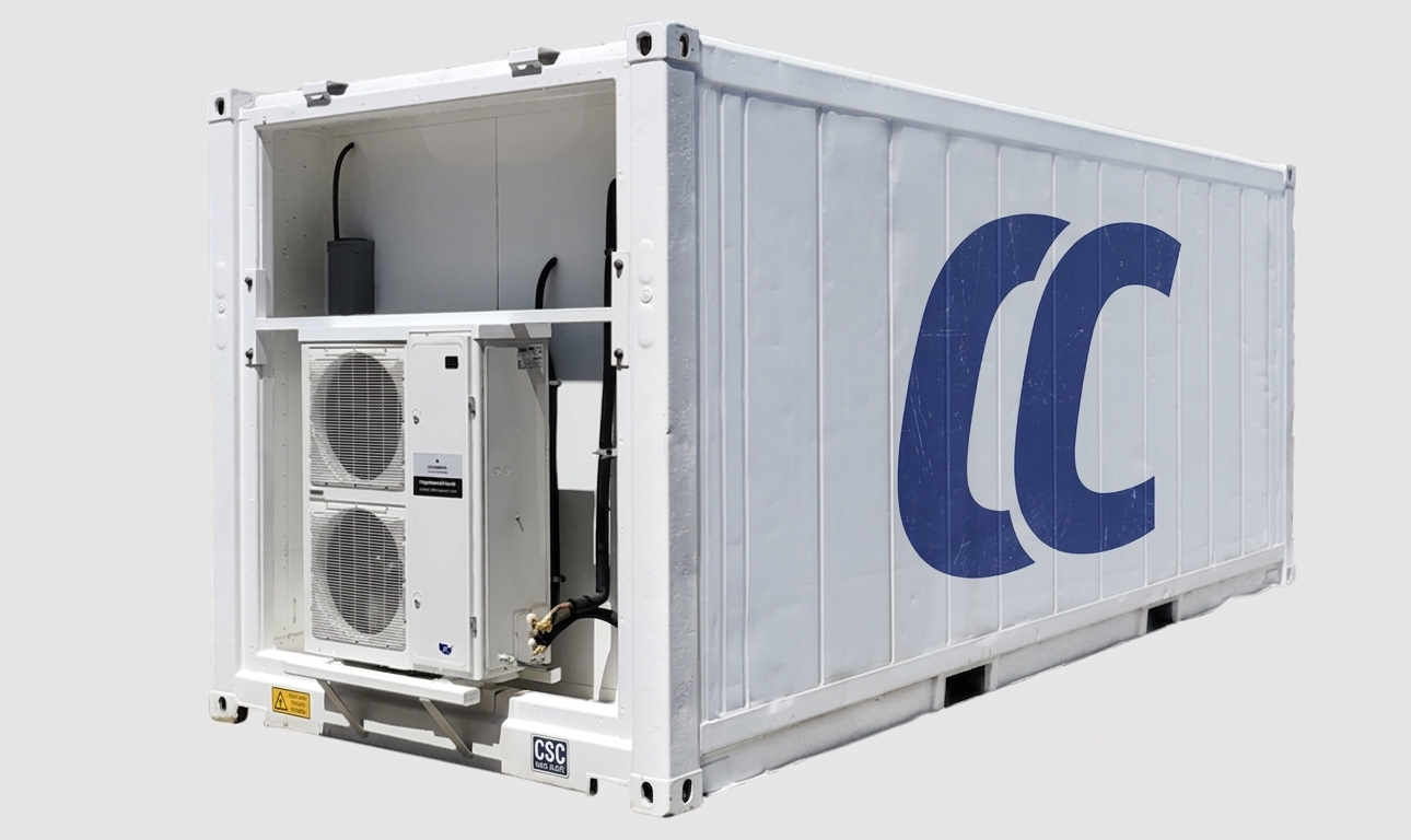 Single-Phase 20ft Refurbished Refrigerated Container Low Temp for sale