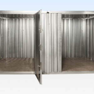 3M X 4.2M SIDE LINKED FLAT PACK CONTAINER BUNDLE (GALVANISED) FOR SALE